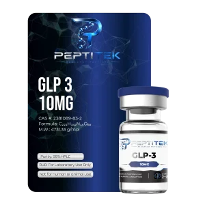 Peptitek Research GLP-3 10mg vial, 99% HPLC purity research peptide